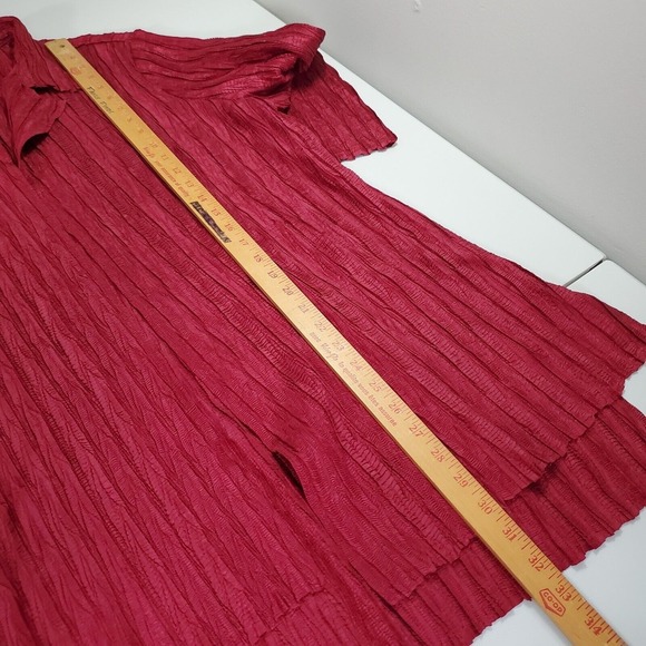 Chico’s Travelers Cardigan Women 3 (XL) Textured Open‎ Front Layering Casual - Picture 10 of 11